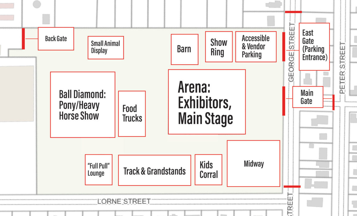 Map of Elmvale Fairgrounds